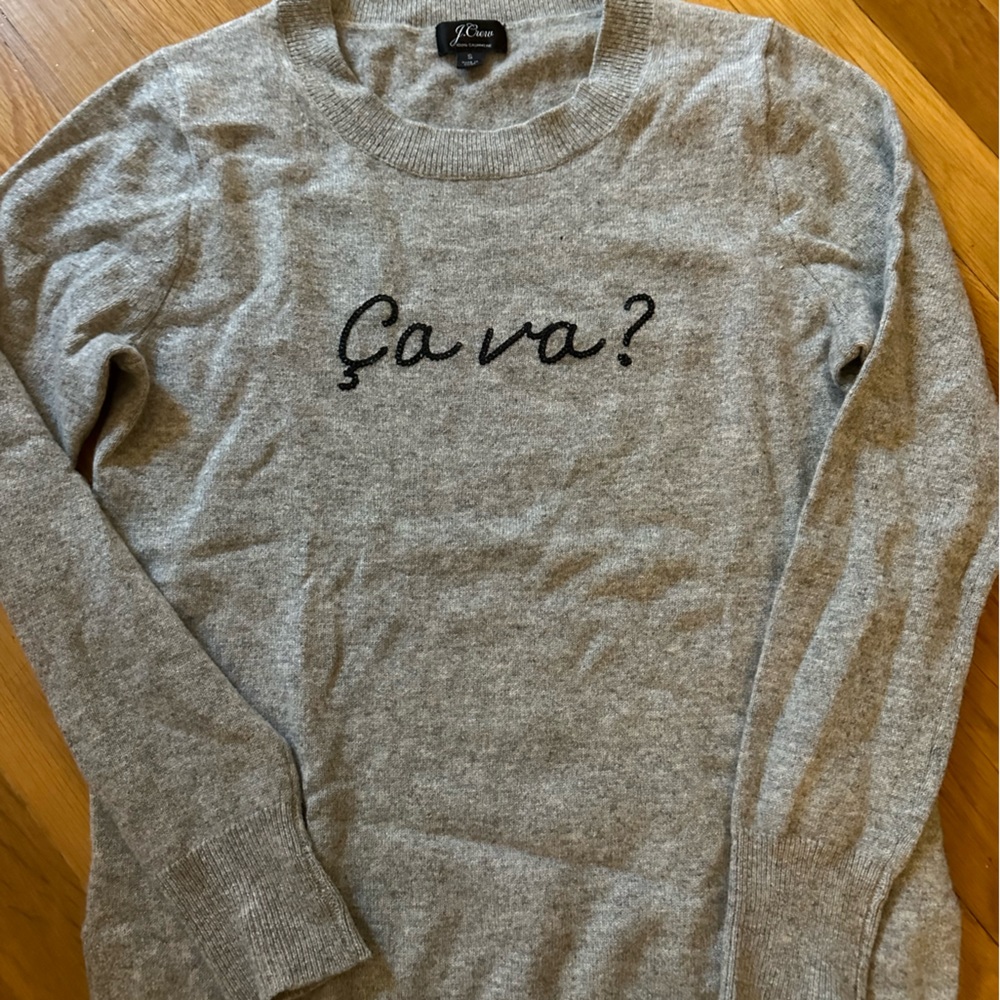 J.Crew “ça va?” 100% Cashmere Sweater - Picture 7 of 10